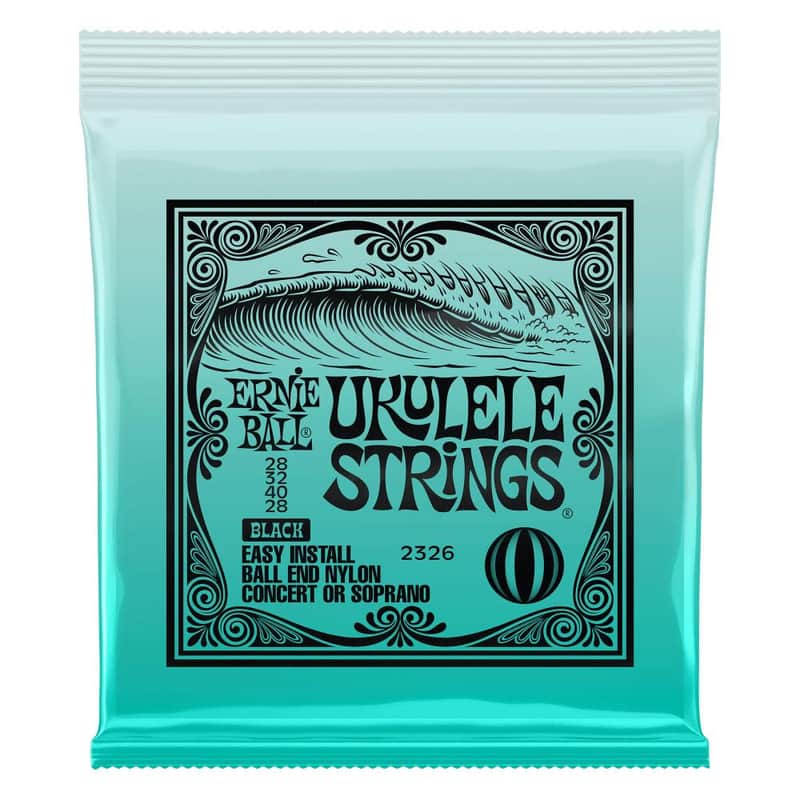 Ernie Ball Ukulele Ball End Nylon Strings - Black image 1