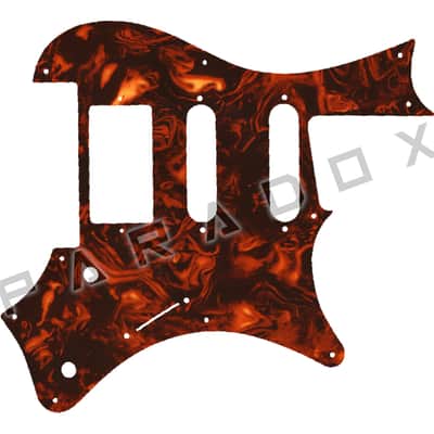 Custom Pickguard For 2016 - 2020 Made in Indonesia Strandberg Boden Classic 6-Trem - Faux Tortoise Shell/White/Black/White .090"