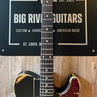 Big River “Liam” • Heavy Aged Black over Metallic Gold Top Nitro • R.Maple/Rosewood • Onamac Pick Ups image 7