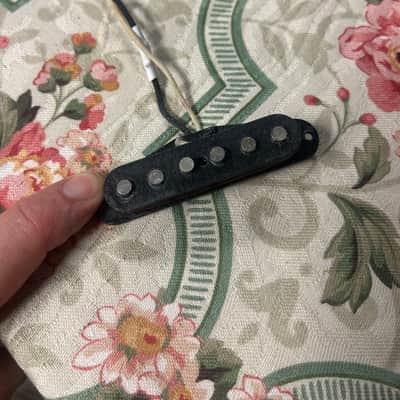 Fender 57/62 Reissue Stratocaster Pickup 1982  - Purple Wire Black image 2
