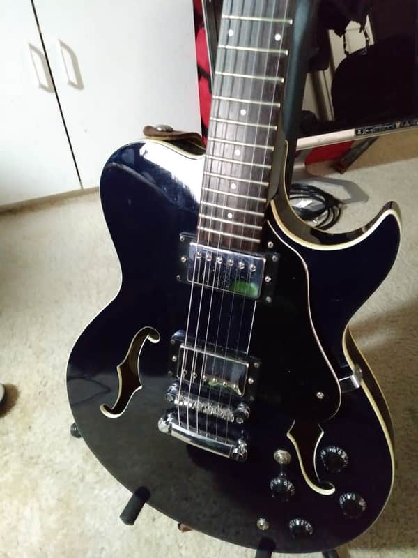 Samick # PL – 1/TBL mid-90's - Transparent Blue gloss finish that pops under lights image 1