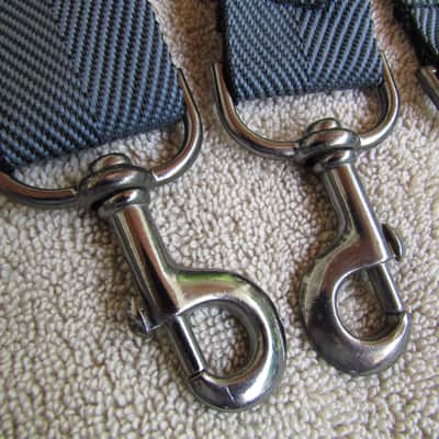 Gig Bag Shoulder Straps Set Of 2 Gig Bag Shoulder Straps Metal Clips Fair Condition Needs Some Work image 2