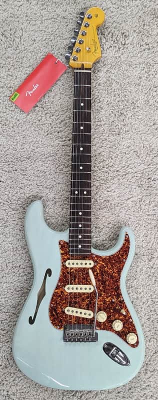 Mint Fender Limited Edition American Professional II Stratocaster Thinline Surf Green image 1
