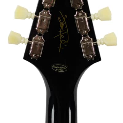 New Epiphone Inspired by Gibson Jimi Hendrix Lovedrops Flying V Ebony w/Hendrix Psychedelic Graphics #24101522797 image 6