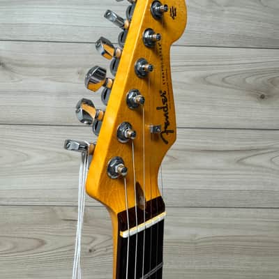 Fender American Ultra Luxe Vintage '60s Stratocaster HSS Electric Guitar, Fiesta Red - #1721 image 10