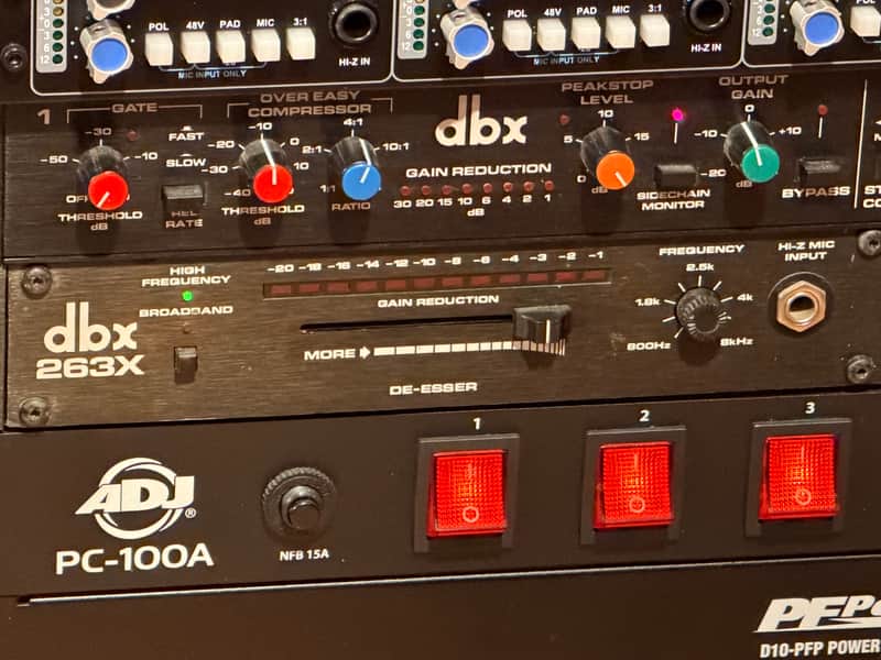 dbx 263X De-Esser w/ REVIVE Audio Mods + Rack Mount Bracket - Fully Functional image 1