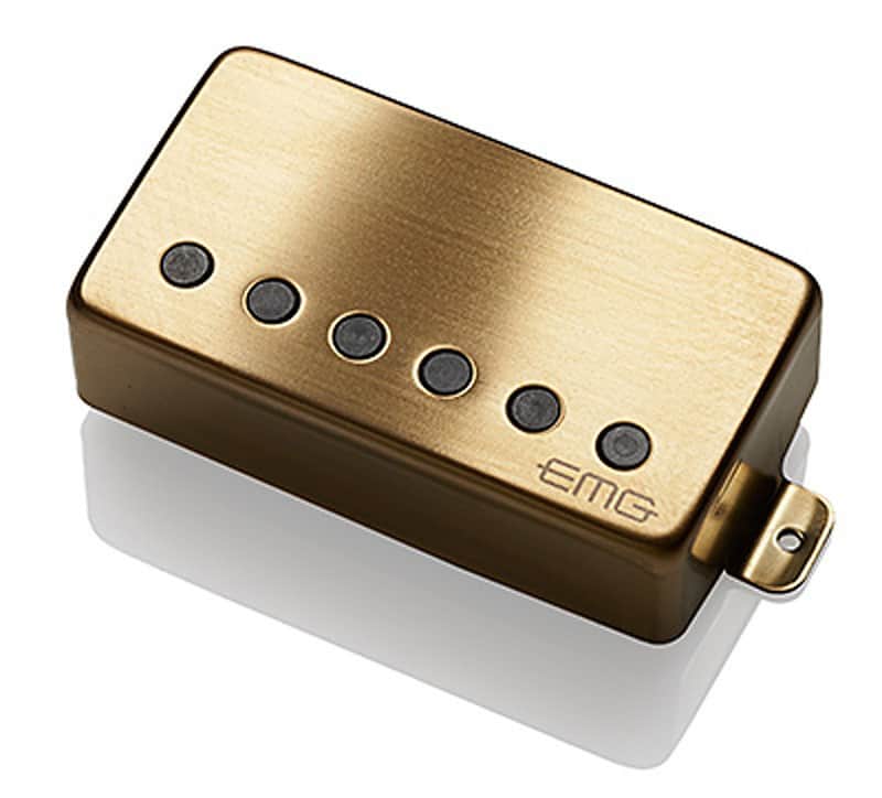 EMG 57 Alnico V Active Bridge Humbucker - brushed gold image 1