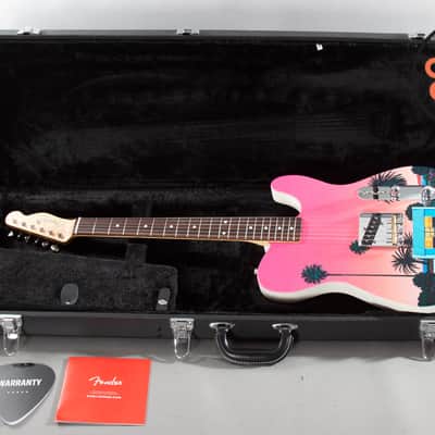 Fender MIJ Art Canvas Esquire 2022 - Hiroshi Nagai No. 2 (Pink Sunset) image 2