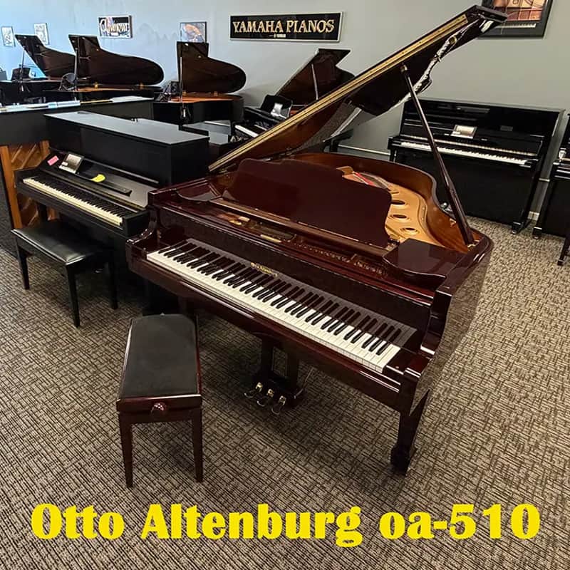 Otto Altenburg 5'10'' Polished Mahogany Grand Piano Free 1st floor NJ delivery!