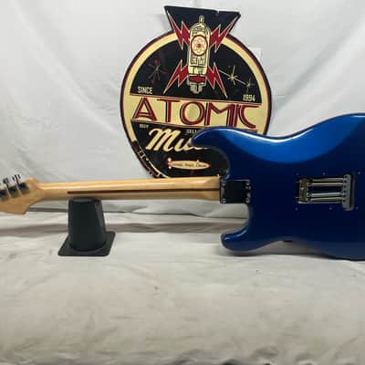 Fender Standard Stratocaster Strat Electric Guitar MIM - Made in Mexico - Electron Blue image 8