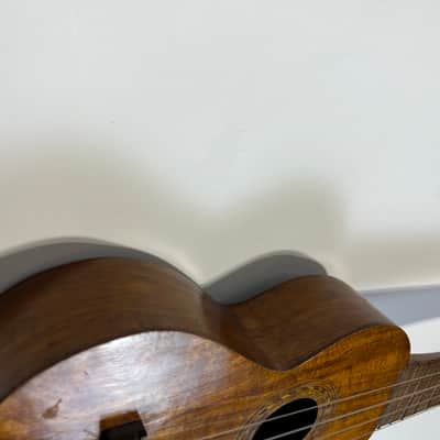 Vintage M Nunes Rare Koa Ukulele Southern California Music Company image 4