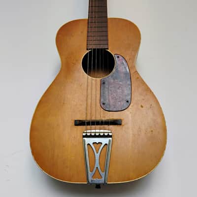 Harmony H927 "Stella" Parlor Tailpiece Guitar - 1960s - Natural - AS-IS image 10
