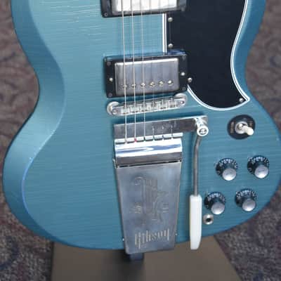 Gibson Murphy Lab 1964 SG Standard With Maestro Vibrola Pelham Blue Light Aged image 3