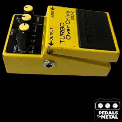 Boss OD-2 Turbo OverDrive (Black Label) 1985 - 1988 - Yellow - X18010 image 4