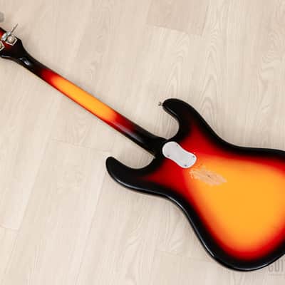 2000s Mosrite USA Mark I 1964 Custom Ventures Model Bass Sunburst w/ Vintage Case, Fillmore Japan image 13