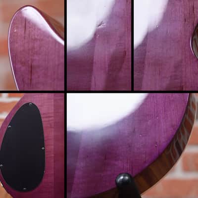 B.C. Rich USA Custom Shop Singlecut Transparent Purple 1991 w/Hard Shell Case (Refin) image 14