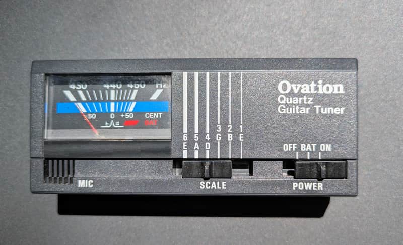 Ovation Vintage Quartz Guitar Tuner with Case image 1