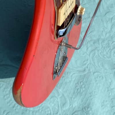 Fender Jazzmaster 1963 - Fiesta Red Matched Head Custom Color image 4