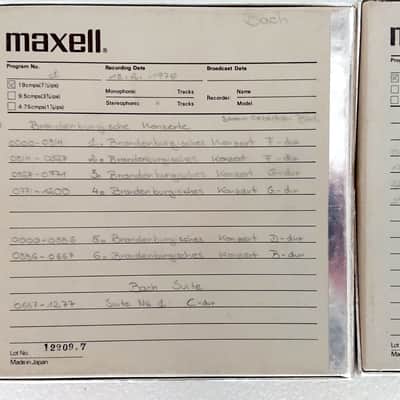Maxell LN 25 - 120 Sound Recording Tape (Low Noise) / Extended Range SET OF 2 (TWO) - For Professional Use, probably recorded image 6