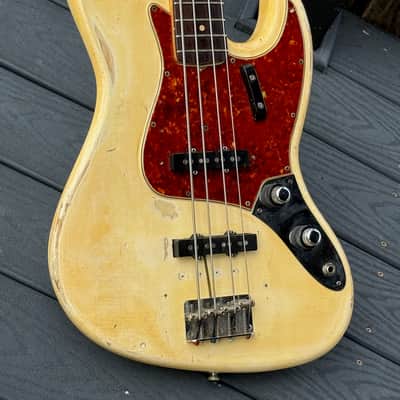Fender Jazz Bass  1960 - ultra rare & original Stack Knob in an Olympic White Custom Color ! image 4