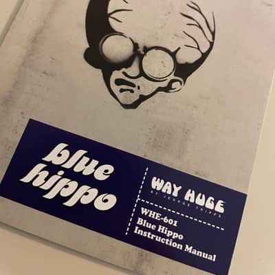 Way Huge WHE601 Blue Hippo Analog Chorus MkII 2015 - 2019 - Blue (With Box and Instructions)(Faded lettering) image 14