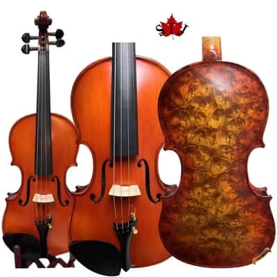 Strad style song maestro Bird's eye wood 4/4 violin,powerful and sweet sound image 1