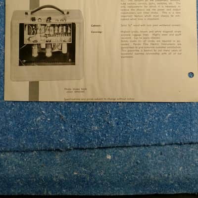 Fender Champ Dealer Sheet 1955 image 2