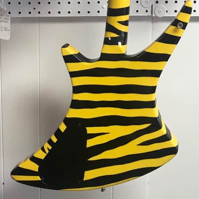 Guild X-79 Striped 1980s. Yellow & Black Zebra stripes w/OHSC & Trem Arm image 10