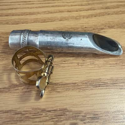 Selmer-Paris Metal Scroll Shank F Tenor Saxophone Mouthpiece 1960s image 5