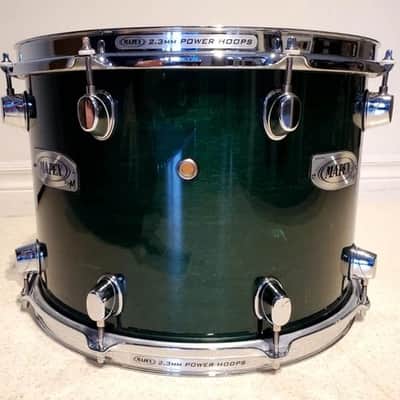 VTG MAPEX 14"x10" Emerald Green Rack Tom Drum Maple "Pro M" - Awesome! image 4