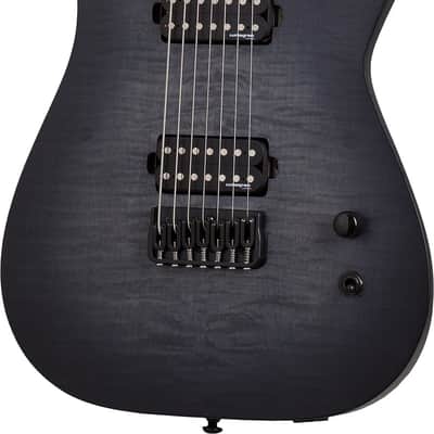 Schecter Keith Merrow KM7 MKIII Electric Guitar, 7-String, Tri-Black Burst image 2