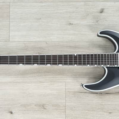 ESP LTD Deluxe MH-1000NT BB Guitar, Macassar Ebony, Fishman Fluence Modern, Black Satin Bold Binding image 6