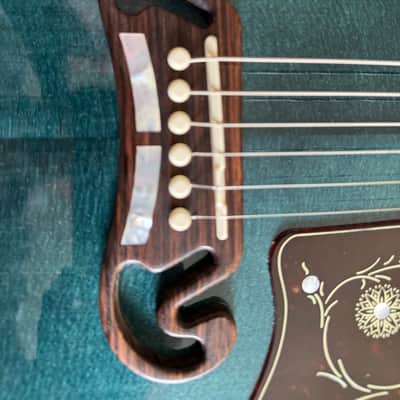 Gibson SJ-200 Custom Shop Made 2 Measure Limited Edition 2024 Blue Top - Natural Flame Back image 6