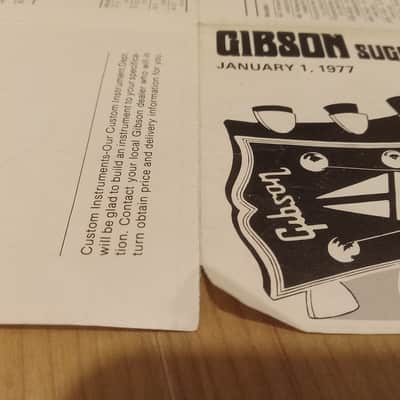 Vintage 1977 Gibson Full-Line Price List! Rare, Original Case Candy, Paperwork! image 3