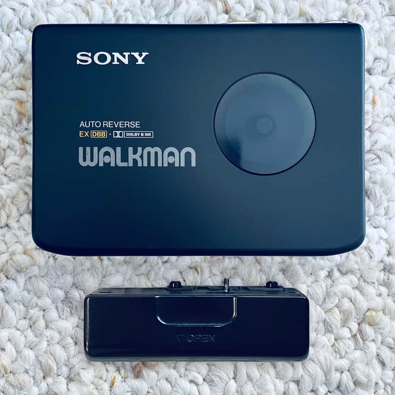 SONY EX60 Walkman Cassette Player, Awesome Black !  Working  ! image 1
