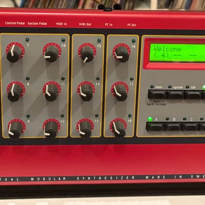 Nord Modular Rack Desktop / Rackmount Virtual Synthesizer 1997 - 2003 - Red