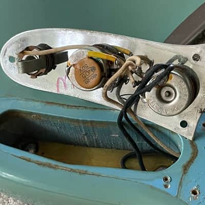 1966 USA Fender Musicmaster II Daphne Blue ES Stamped + OHSC Silver Case Beauty image 25