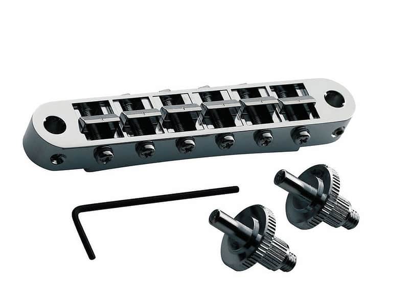 NEW Tone Pros T3BP-C BRIDGE for Gibson Les Paul Nashville Tuneomatic Chrome image 1