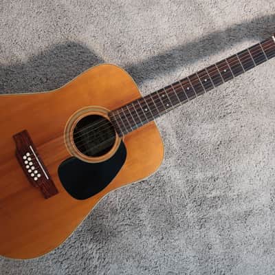 Vintage 1970s El Degas 12 String Acoustic Guitar Low Action Plays Nice MIJ Dreadnought Clone image 1