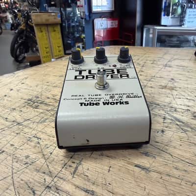 Used Tube Works Tube Driver Real Tube Overdrive Guitar Pedal with Original AC Adapter 910 Tube Driver (3-Knob) 1993 - 1998 - Cream image 3