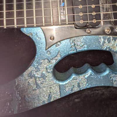 Ibanez JEM 90th HAM Anniversary 1998 - Blue-Green Metallic Texture image 4