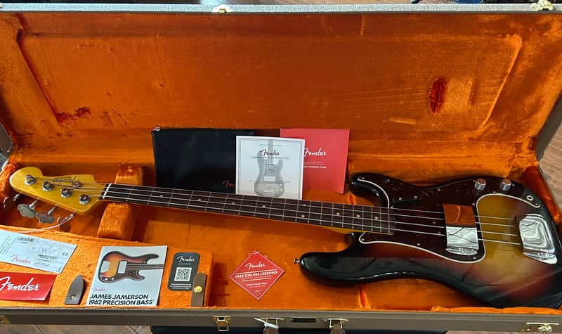 Fender James Jamerson 1962 Precision Bass  2026 - 3-Tone Sunburst / 8lbs. 11.3oz. / #JJ260220 image 1