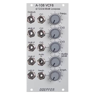 Doepfer A-108 Eurorack 6/12/24/48dB Low Pass Filter Module image 1
