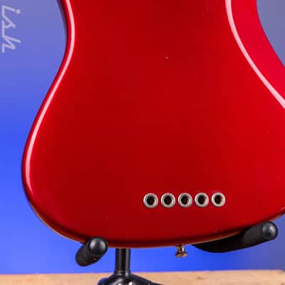 1997 Fender Roscoe Beck V Bass Candy Apple Red image 17