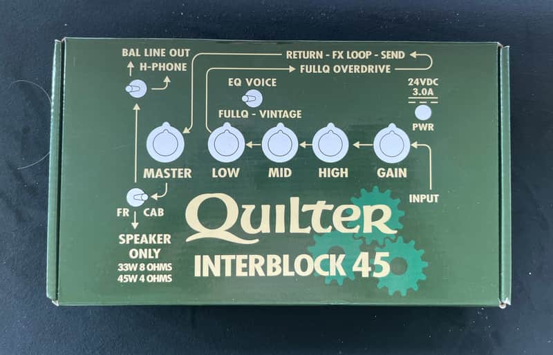 Quilter Interblock 45 45-Watt Guitar Head Pedal 2018 - Black image 1