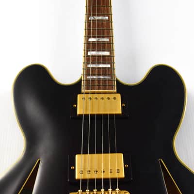 Epiphone Emily Wolfe Sheraton Stealth Semi-Hollow [DEMO] 2022 - Black Aged Gloss image 2