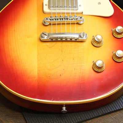 1973 Gibson Les Paul Deluxe Electric Guitar Cherry Sunburst + OHSC image 5