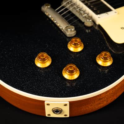 Gibson 1957 Les Paul Standard Murphy Lab Light Aged - Black Sparkle Top / Natural Back image 9