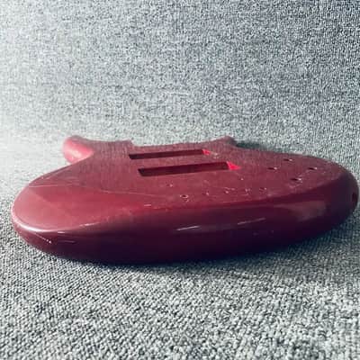 Red 4/5 String Bass Basswood Body DIY Project image 6