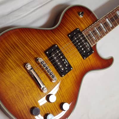 DEAN Thoroughbred Deluxe electric GUITAR w/ CASE - Trans Amber - NEW image 4